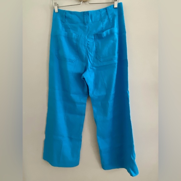 Anthropologie The Colette Cropped Wide-Leg Pants by Maeve Linen Edition - Picture 5 of 8